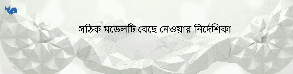 সঠিক মডেলটি বেছে নেওয়ার নির্দেশিকা