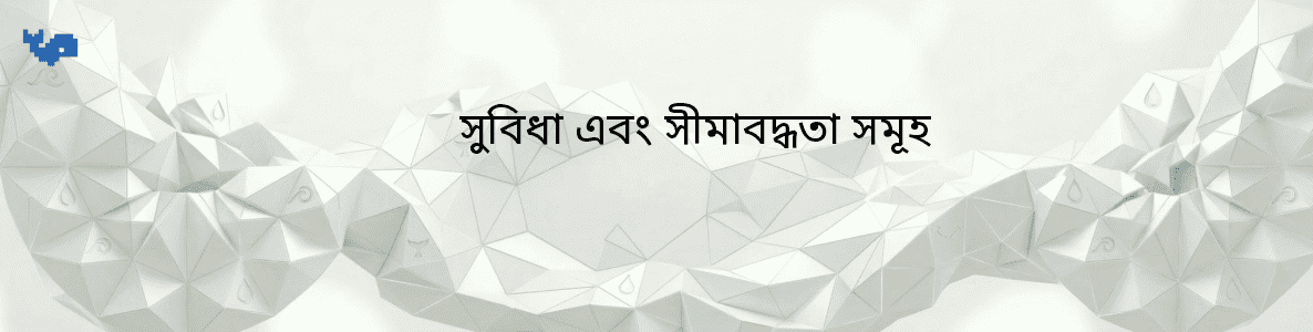 সুবিধা এবং সীমাবদ্ধতা সমূহ