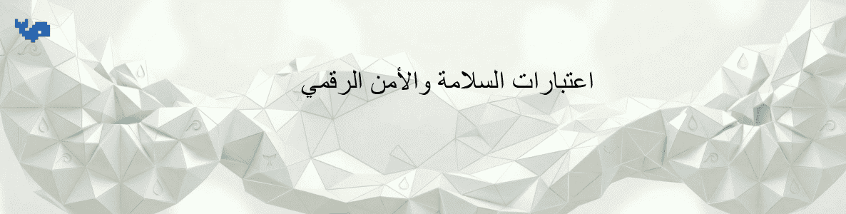 اعتبارات السلامة والأمن الرقمي