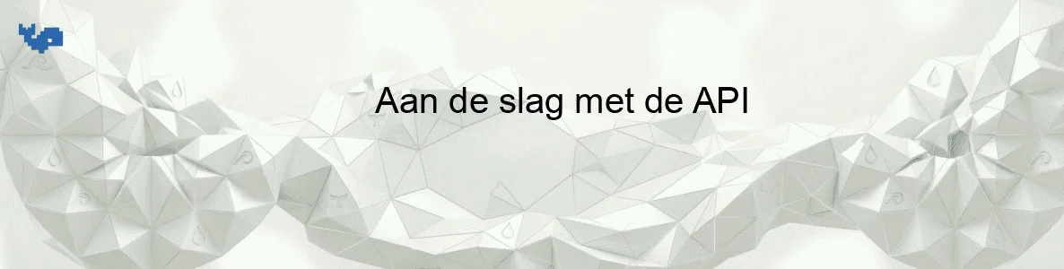 Aan de slag met de API