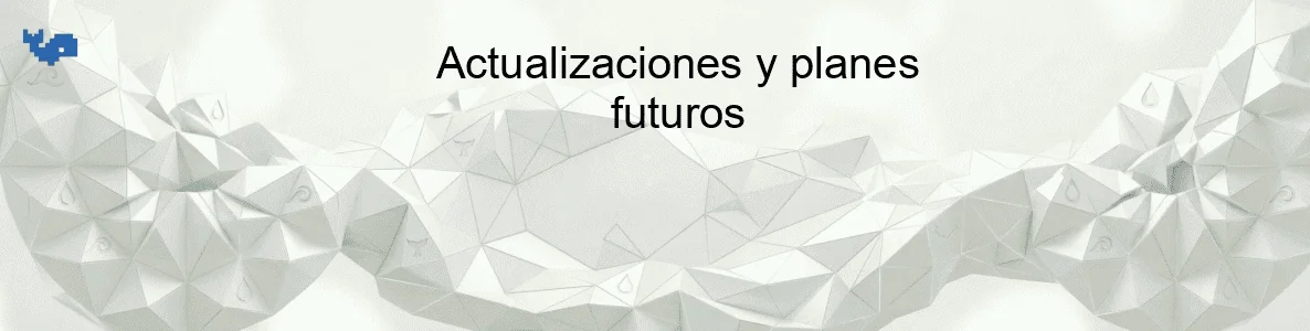Actualizaciones y planes futuros