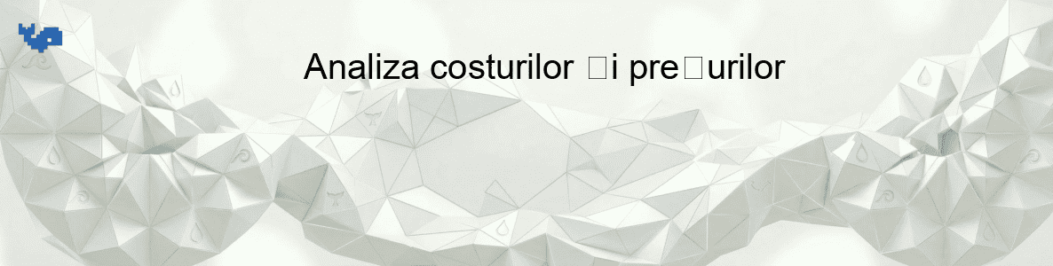 Analiza costurilor și prețurilor