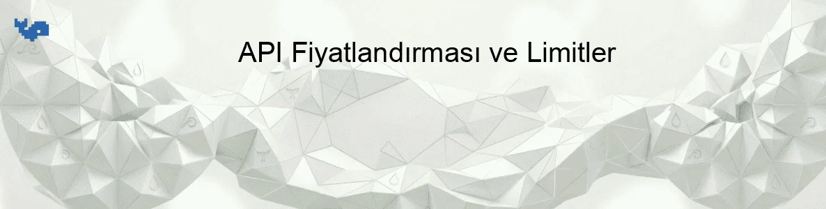 API Fiyatlandırması ve Limitler