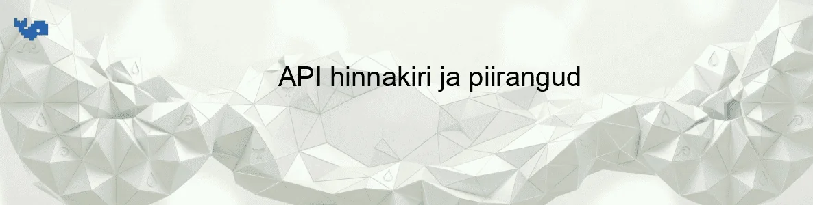 API hinnakiri ja piirangud