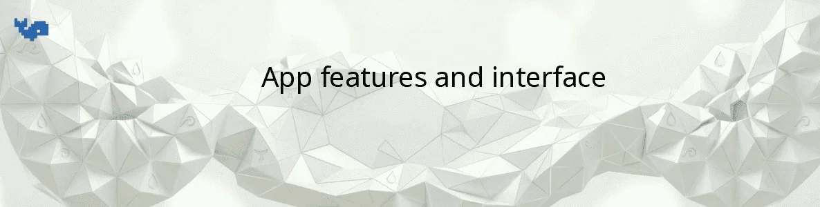 App features and interface