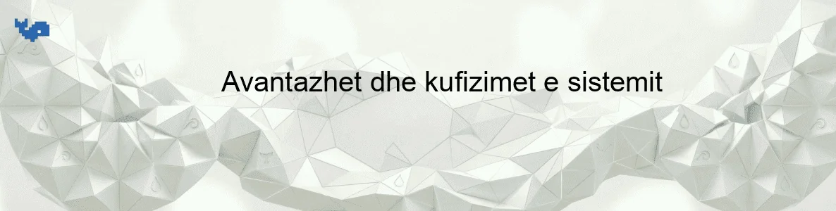 Avantazhet dhe kufizimet e sistemit