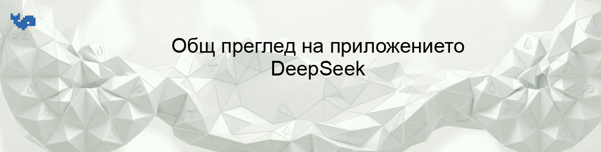 Общ преглед на приложението DeepSeek