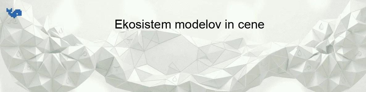 Ekosistem modelov in cene
