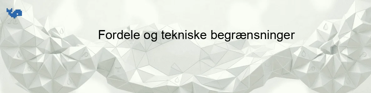 Fordele og tekniske begrænsninger