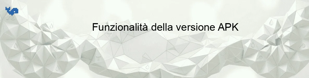 Funzionalità della versione APK
