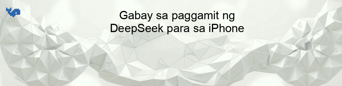 Gabay sa paggamit ng DeepSeek para sa iPhone