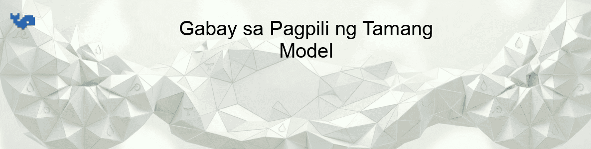 Gabay sa Pagpili ng Tamang Model