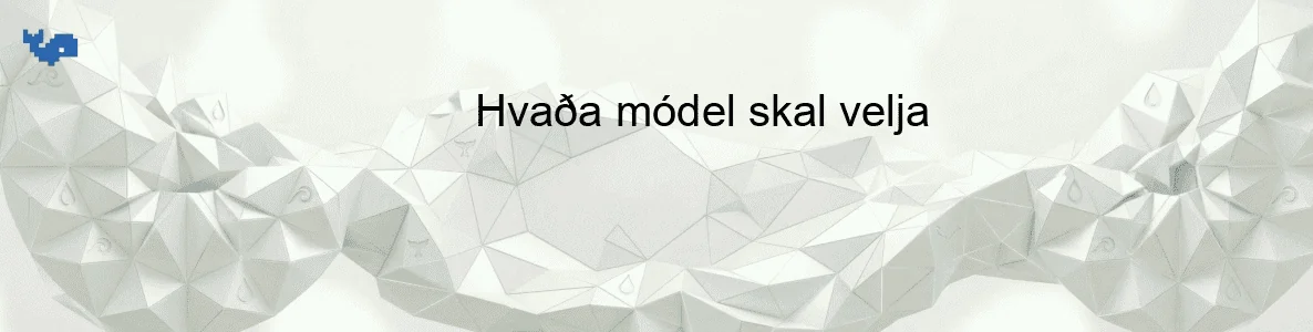 Hvaða módel skal velja