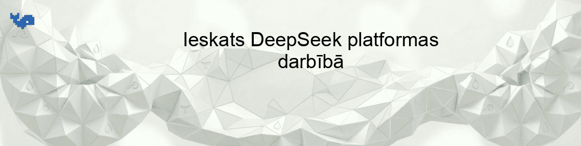 Ieskats DeepSeek platformas darbībā