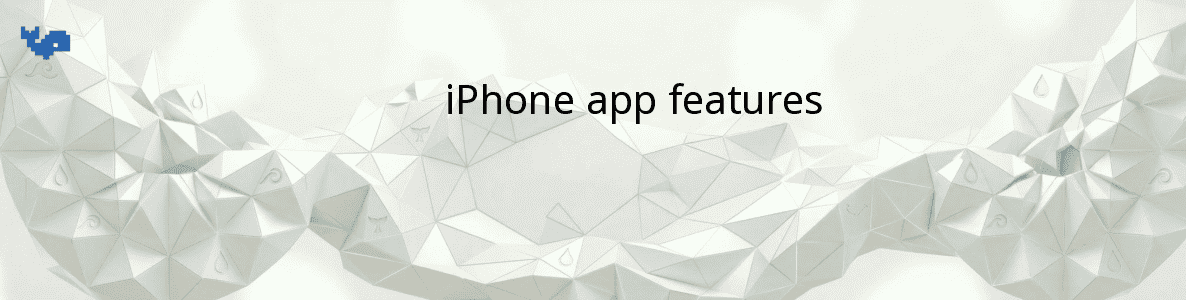 iPhone app features