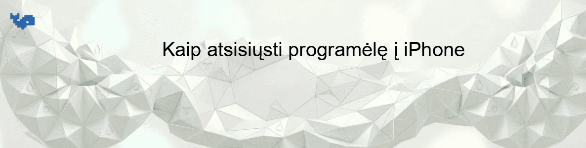 Kaip atsisiųsti programėlę į iPhone