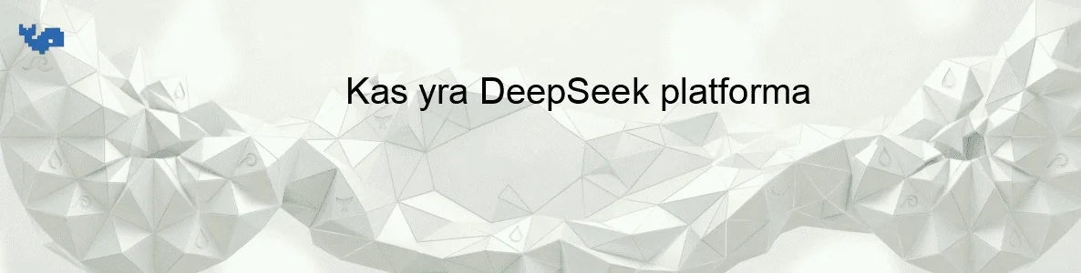 Kas yra DeepSeek platforma