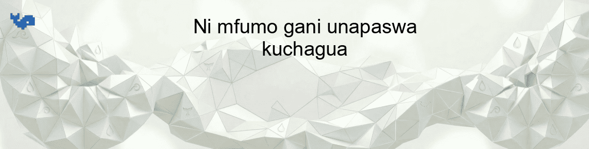Ni mfumo gani unapaswa kuchagua