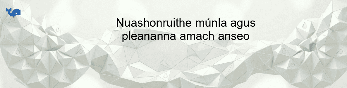 Nuashonruithe múnla agus pleananna amach anseo