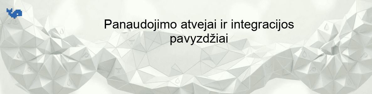Panaudojimo atvejai ir integracijos pavyzdžiai