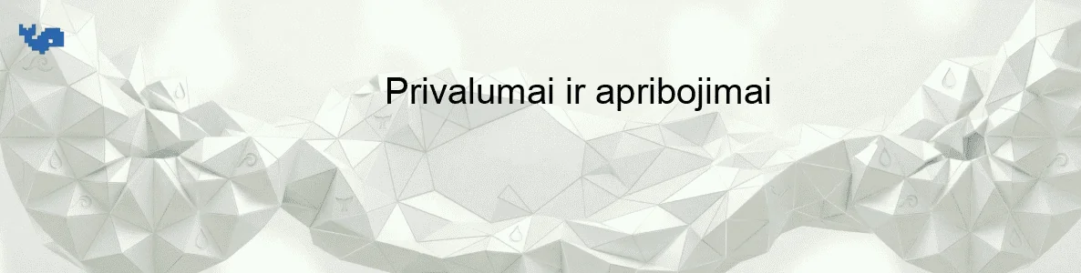 Privalumai ir apribojimai