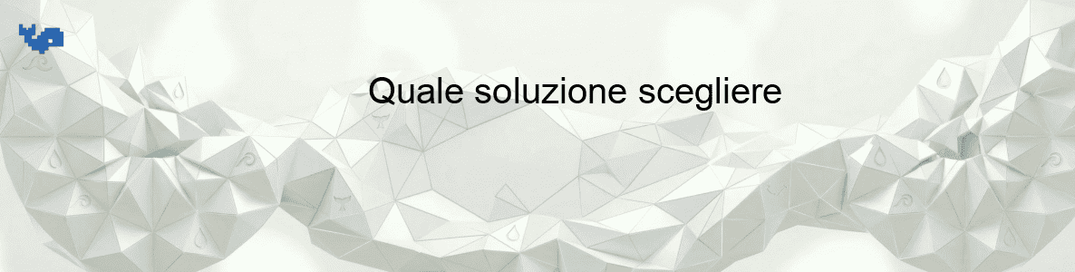 Quale soluzione scegliere