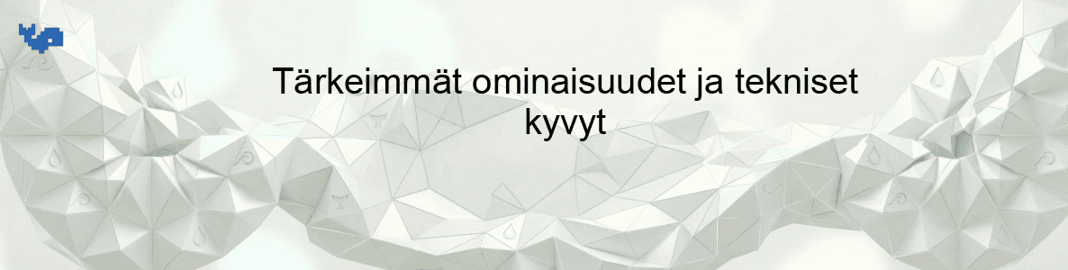 Tärkeimmät ominaisuudet ja tekniset kyvyt