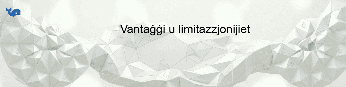 Vantaġġi u limitazzjonijiet